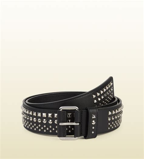 mens gucci studded belt|gucci belts for men price.